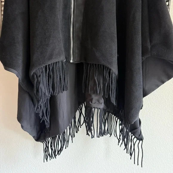 Understaded Leather Free People Poncho - Picture 5 of 10